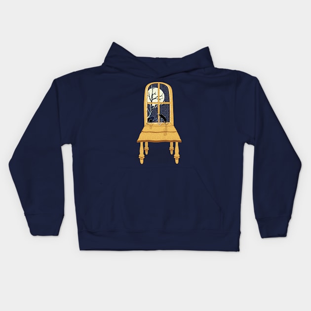 Window Seat Kids Hoodie by Laura Brightwood